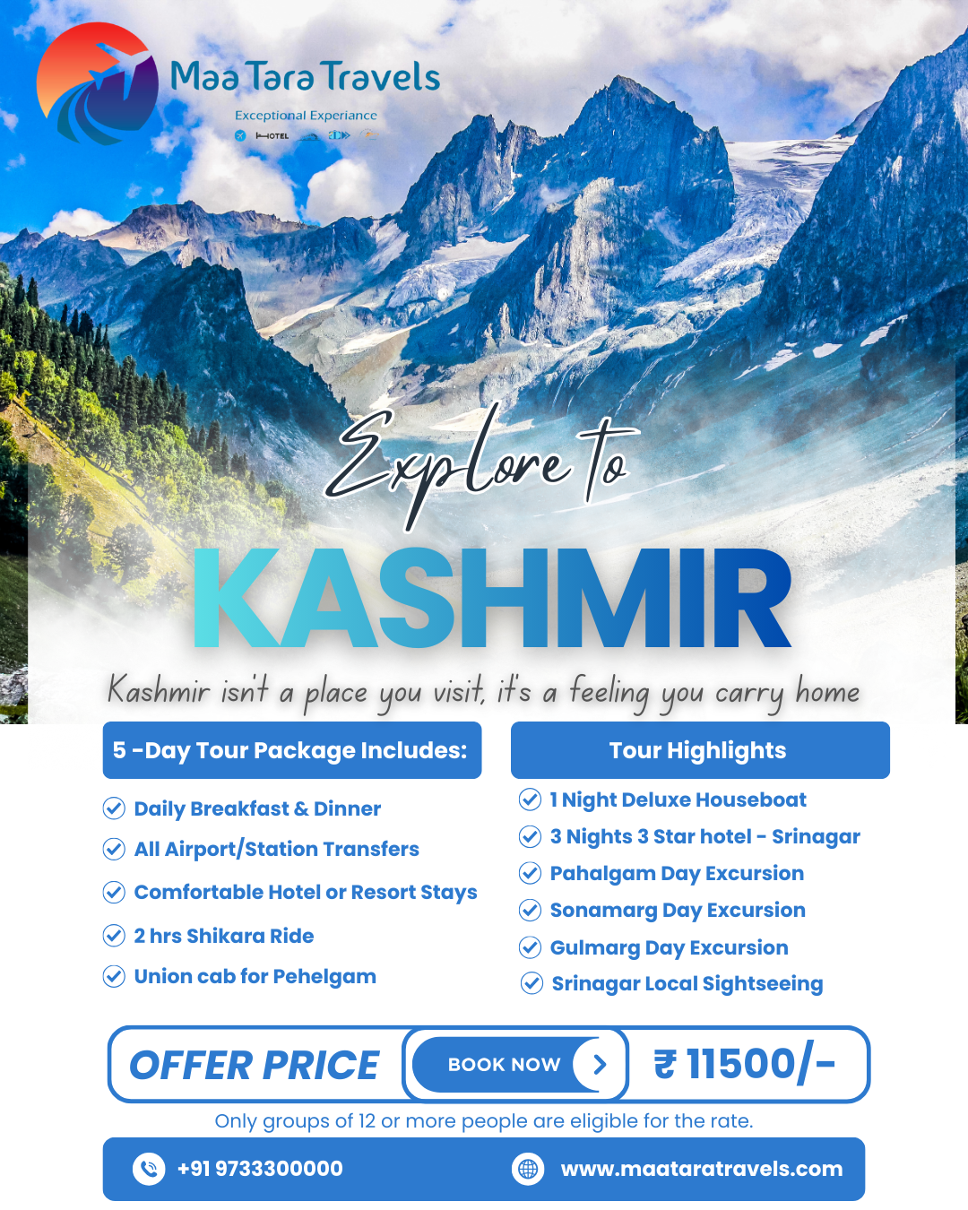 5 Day / 4 Night Budget Package - Winter Special