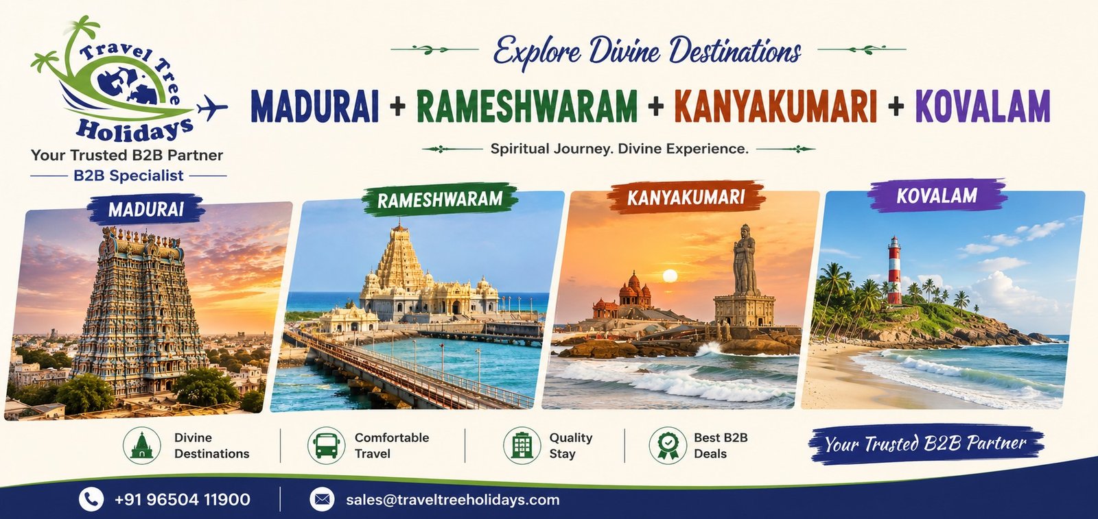 Tamilnadu 05 nights B2B Package Rate Sheet