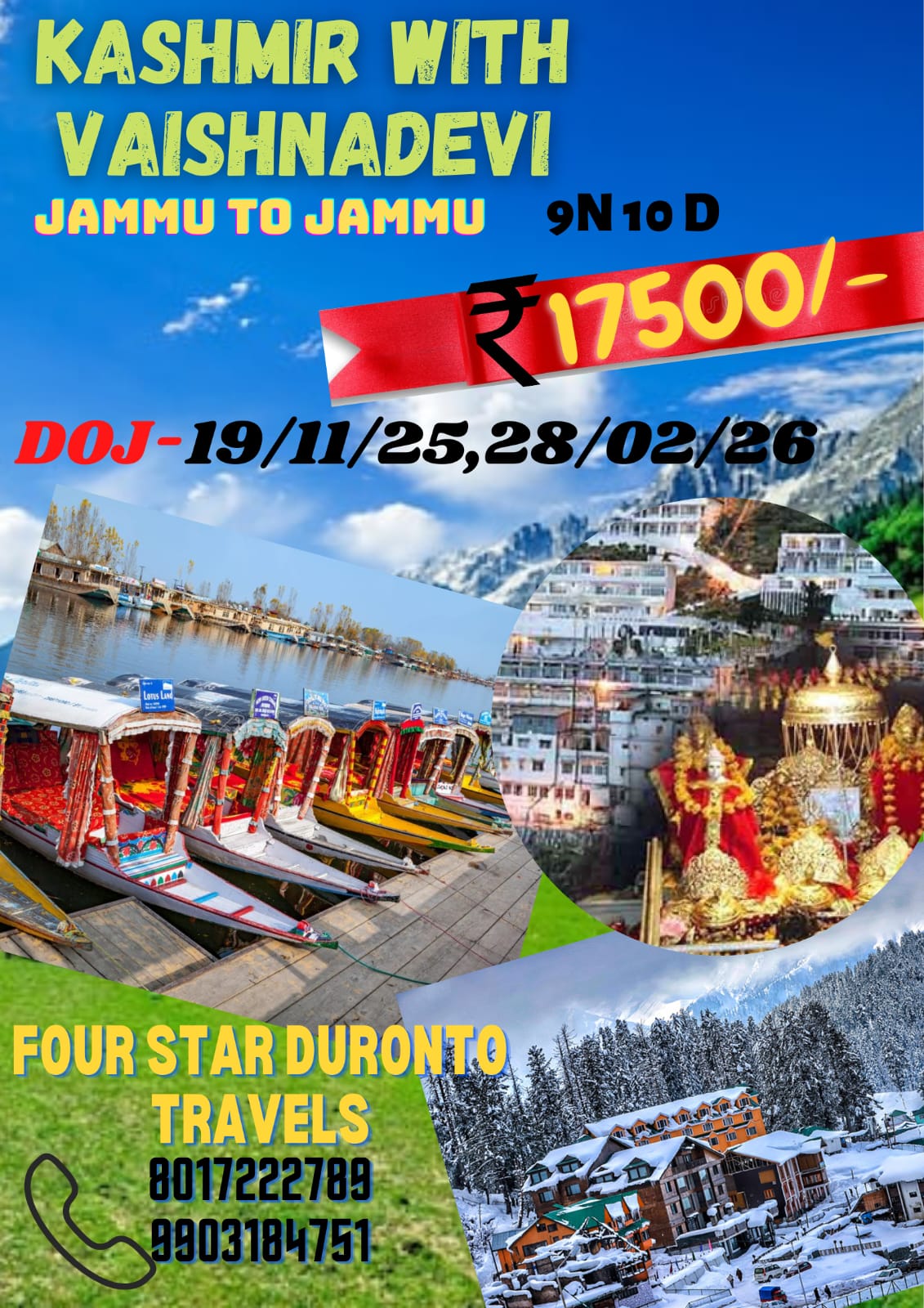Kashmir with Vaishno Devi